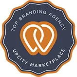 UpCity Marketplace badge acknowledging Clickworthy as top branding agency