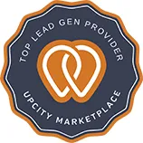 UpCity Marketplace badge acknowledging Clickworthy as top lead gen provider